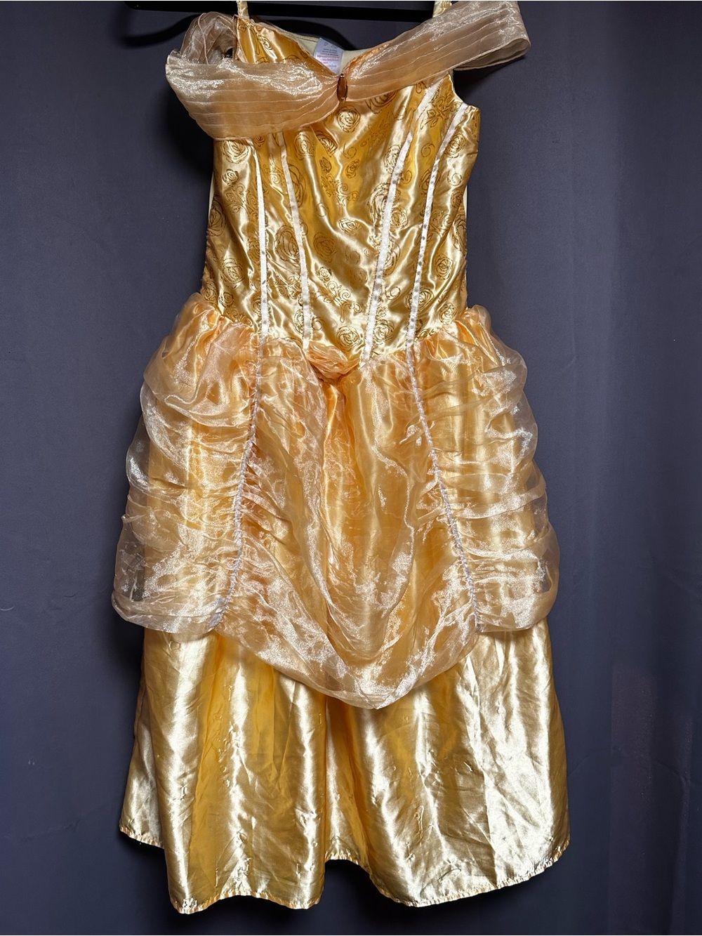 Gold Princess Costume Dress for Kids - Sparkling Party Gown